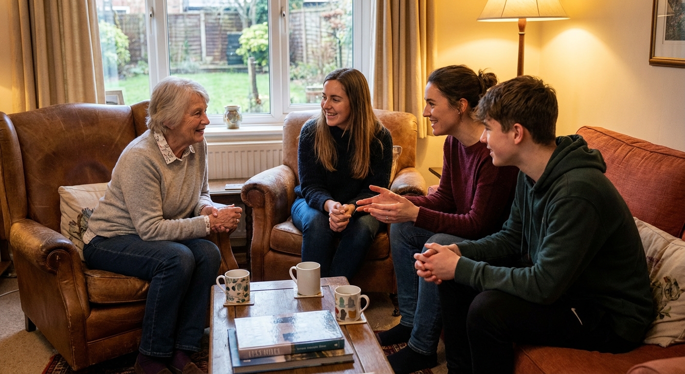 Meaningful conversations with friends and family are a powerful form of support.