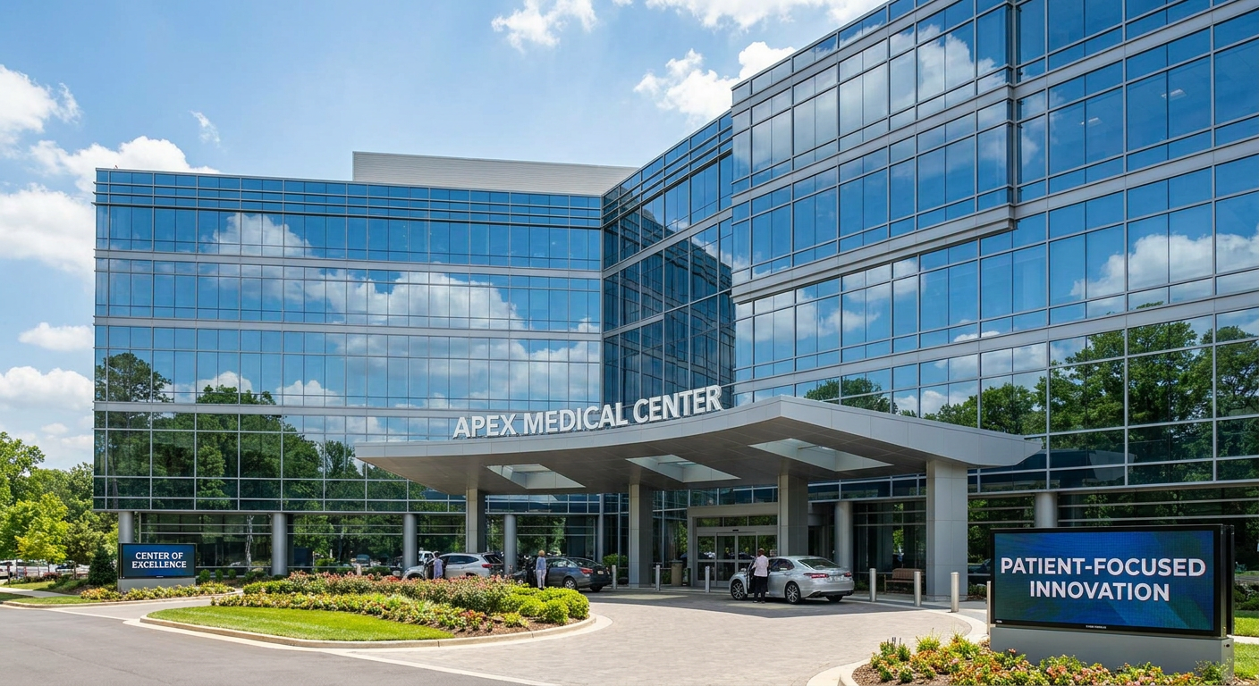 Modern hospital facility reflecting high standards of care.