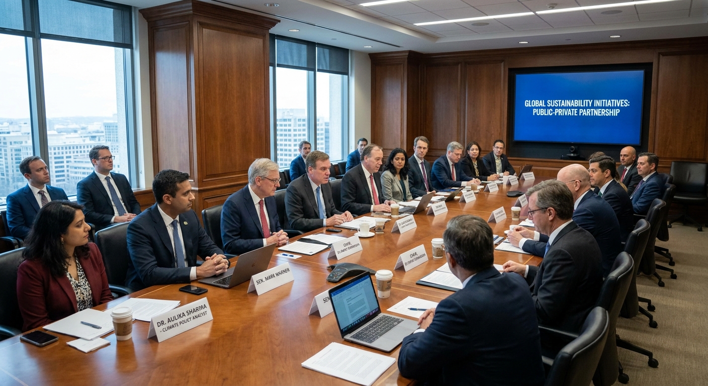 A team of policymakers and industry experts in a formal meeting.