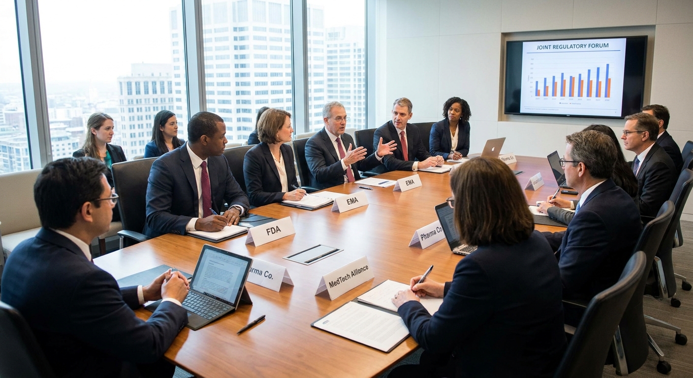 A productive meeting between healthcare regulators and industry representatives.